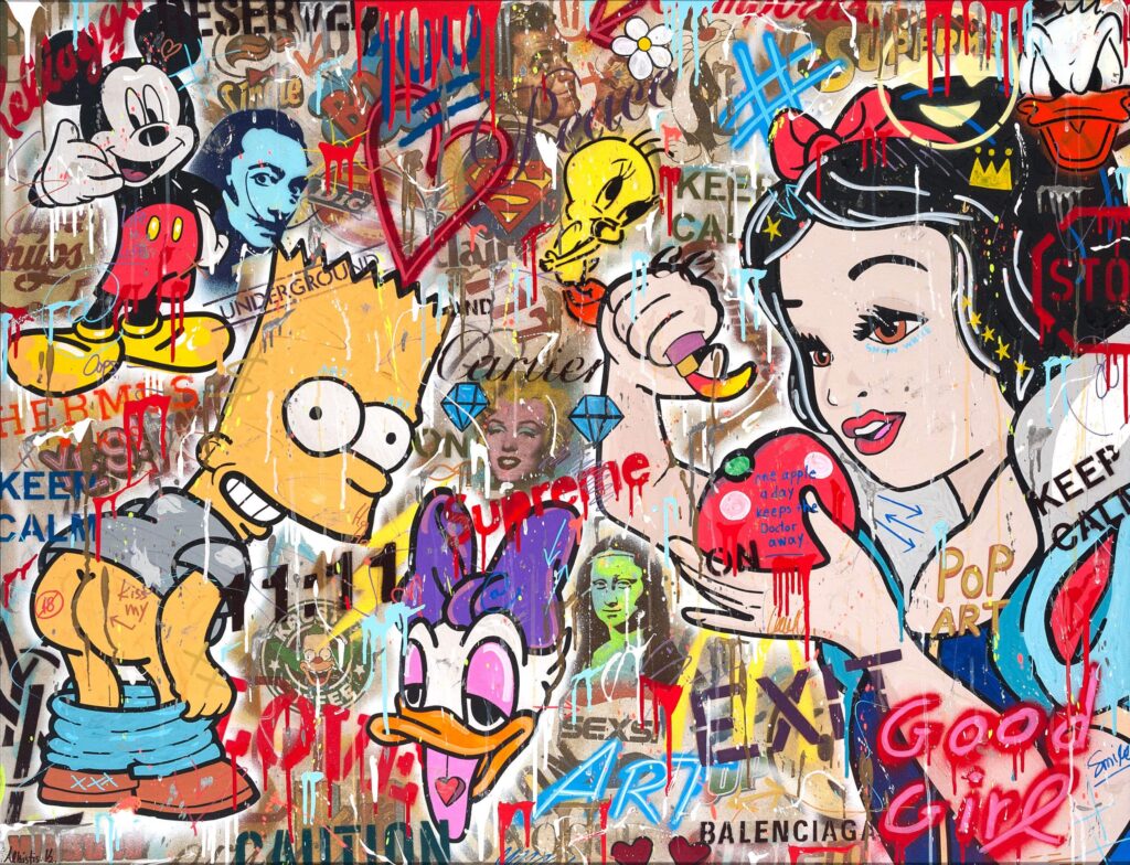 Έκθεση ζωγραφικής της Άλκηστις Κυριαζοπούλου ― Street-pop art με αγαπημένους ήρωες κινουμένων σχεδίων