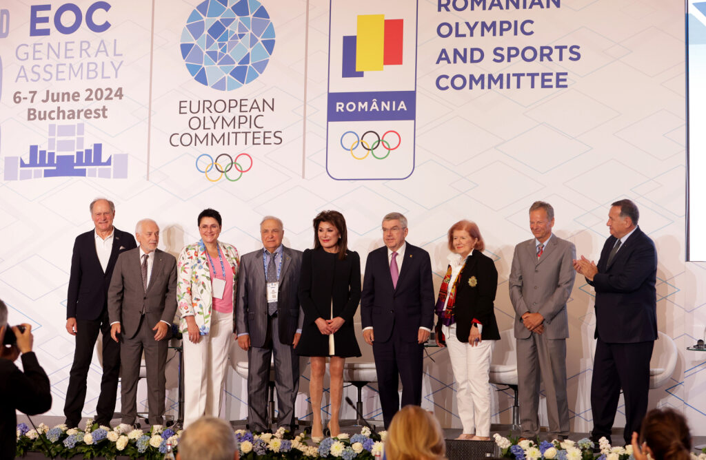 Βουκουρέστι: Βράβευση της Γιάννας Αγγελοπούλου – Δασκαλάκη από τη Συνέλευση των Ευρωπαϊκών Ολυμπιακών Επιτροπών